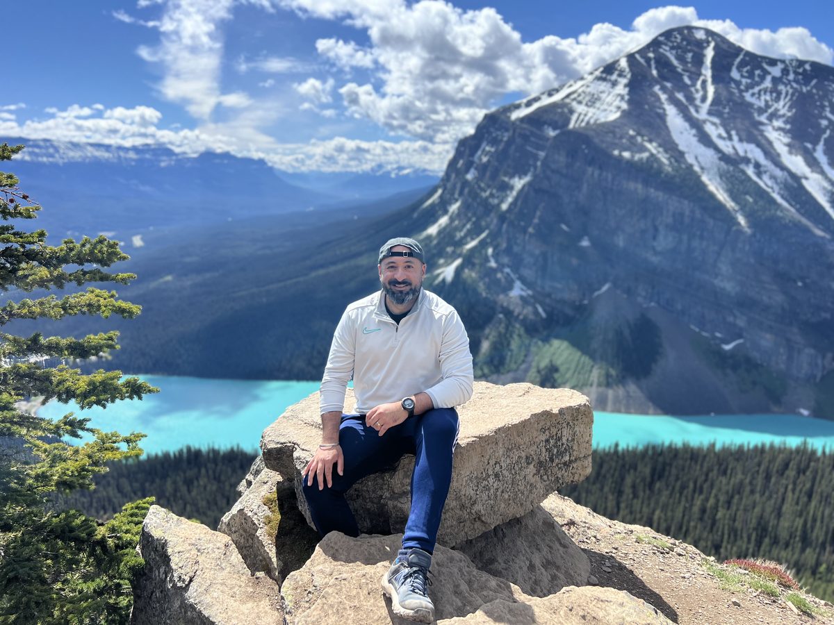 Sonny at Lake Louise
